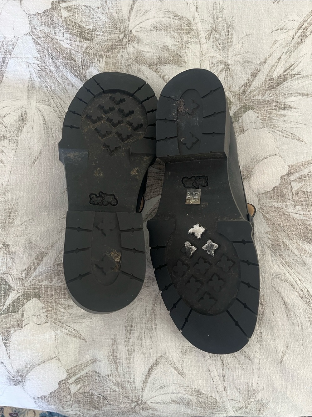 Coach Black Leather Signature C Bit Penny Loafers - Picture 3 of 4